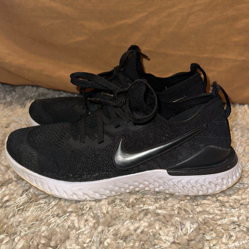 Black Nike running sneakers